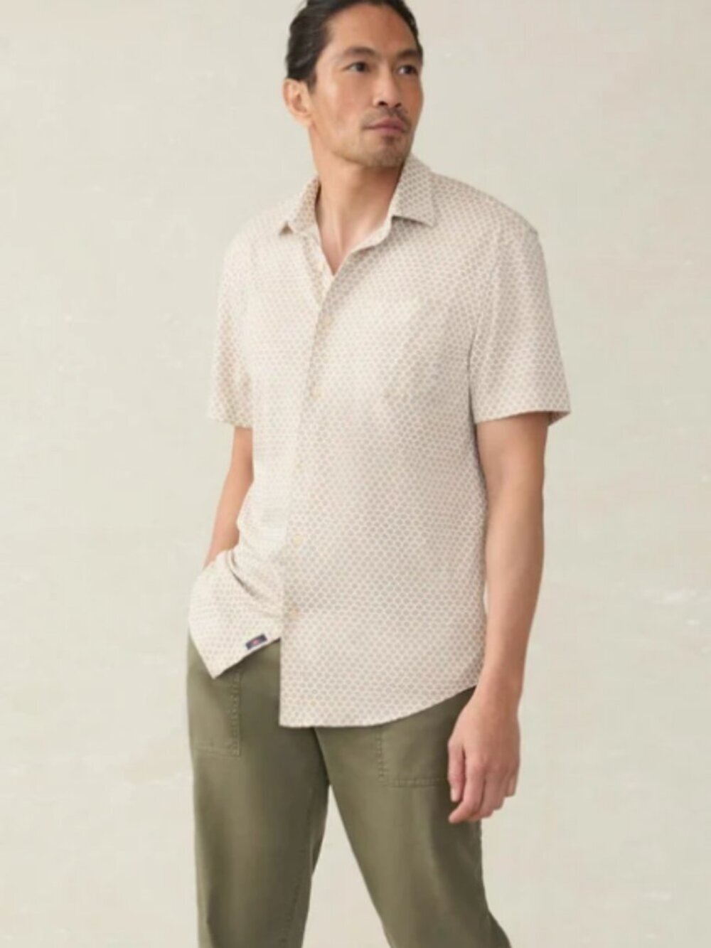 Faherty Short-sleeve shirt Hermosa Shirt